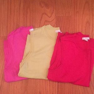 Three knits tanks